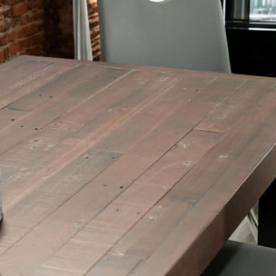 Table à manger bois brun recyclé 180 cm SAMOA