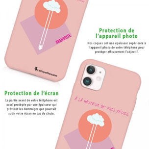 Coque iPhone 11 Silicone Liquide Douce rose pâle A La Hauteur De Mes Rêves La Coque Francaise.