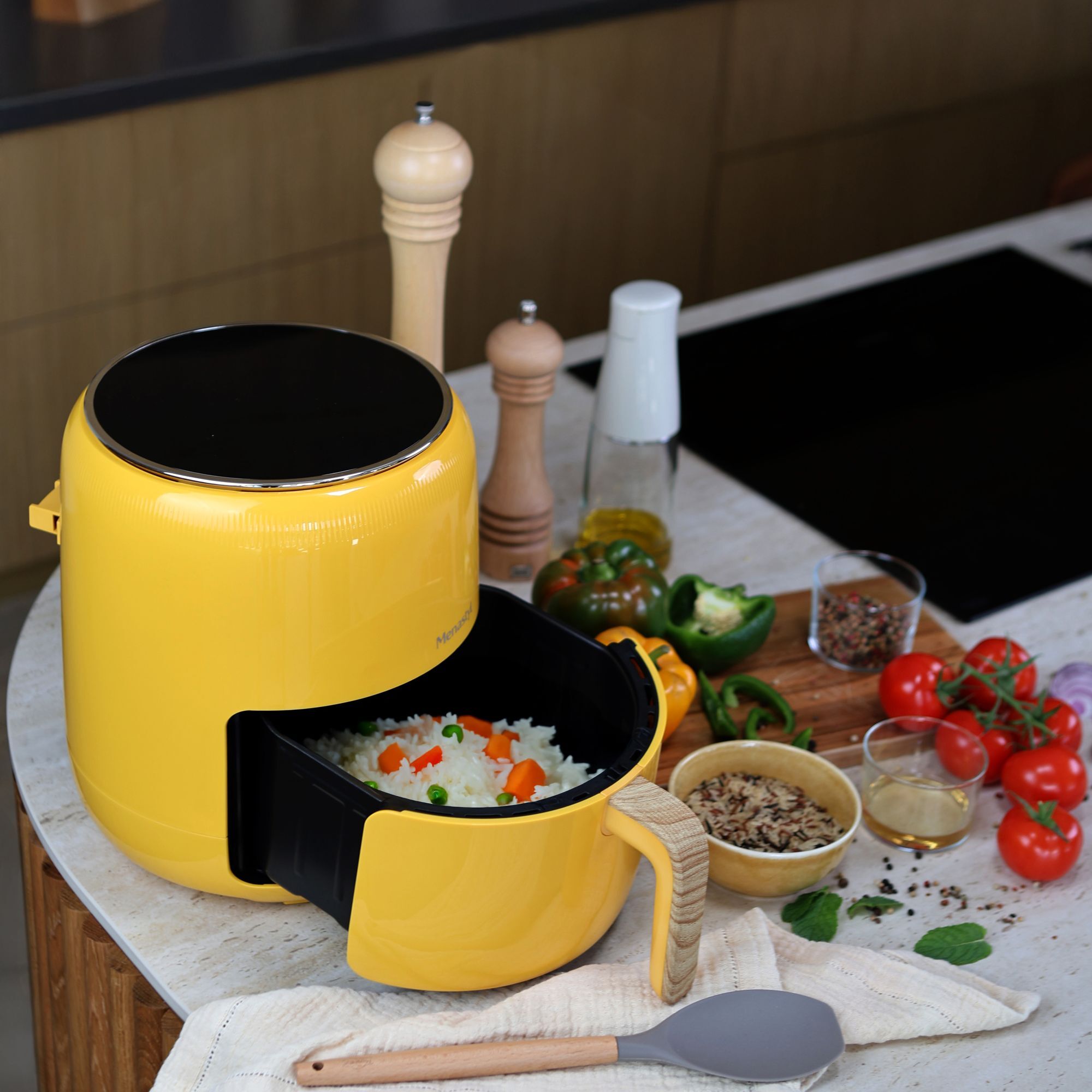 Friteuse sans huile 4,5L jaune COLORAMA