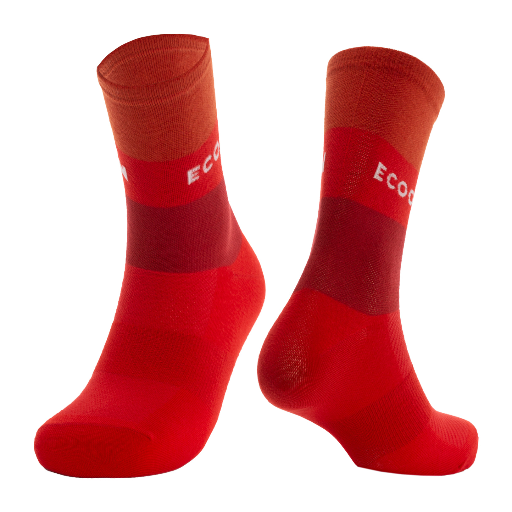 Calcetines de ciclismo unisex ECOON Marsous - Rojo