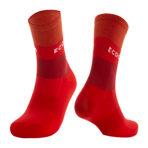 Calcetines de ciclismo unisex ECOON Marsous - Rojo