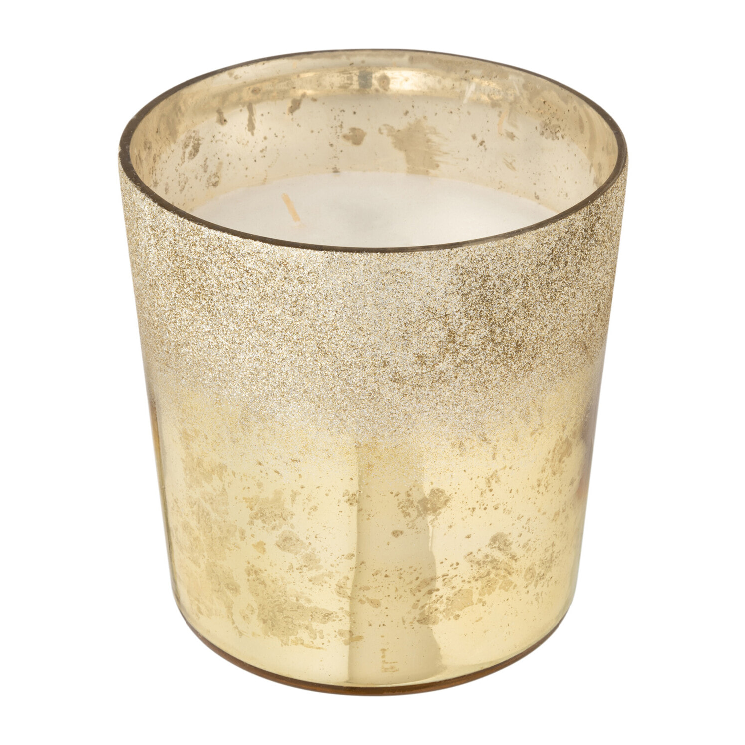 J-Line bougie parfumée M-Chic - verre - or - medium - 80H