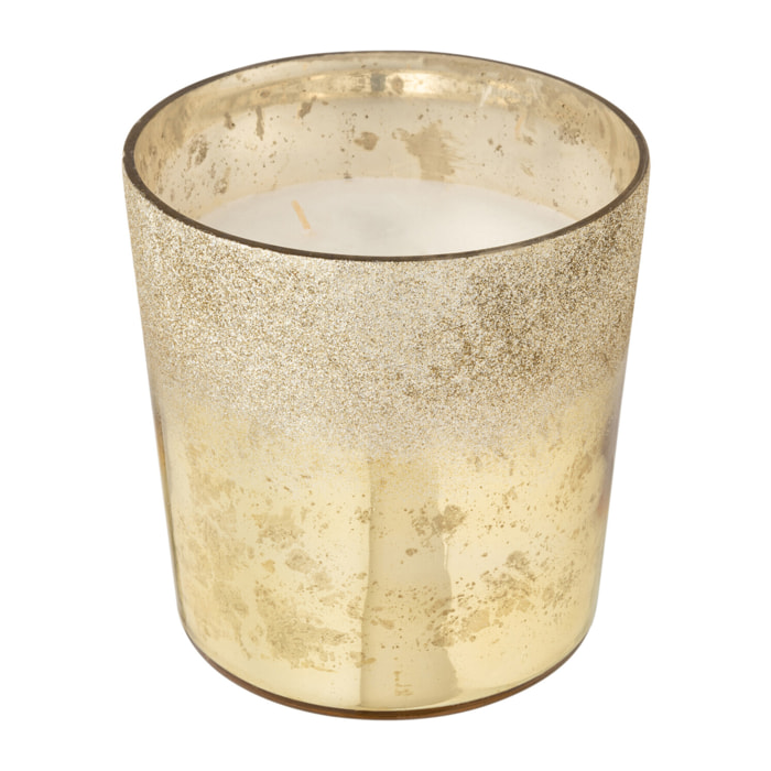 J-Line bougie parfumée M-Chic - verre - or - medium - 80H