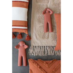 J-Line P'tit Maurice Entendre/Voir/Se Taire - polyrésine - terracotta - small - 3 pcs