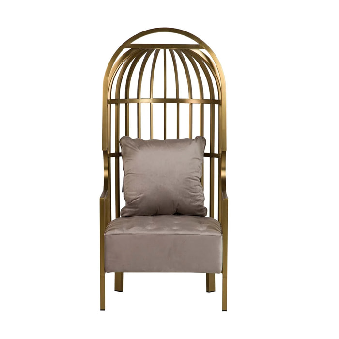 Butaca Acero Inoxidable Velvet Charleston 68x68x150 Cm