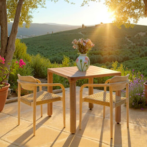 Table de jardin Bella 80x80cm Kare Design