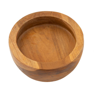 S/TASCHE ERUSI SIMPLE IN TEAK RIC.CM Ø15X9,5 (PEZZI UNICI-NON RIP.IN SERIE)