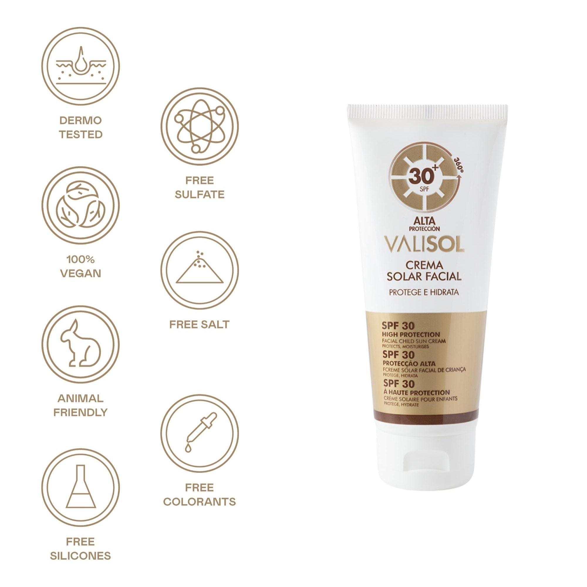 Valquer Crema solar facial 360º SPF 30 - 75 ml