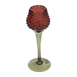 Portacandele calice pigna - Pezzi 3 - 8xH21,1x8cm - Bianchi Dino SpA