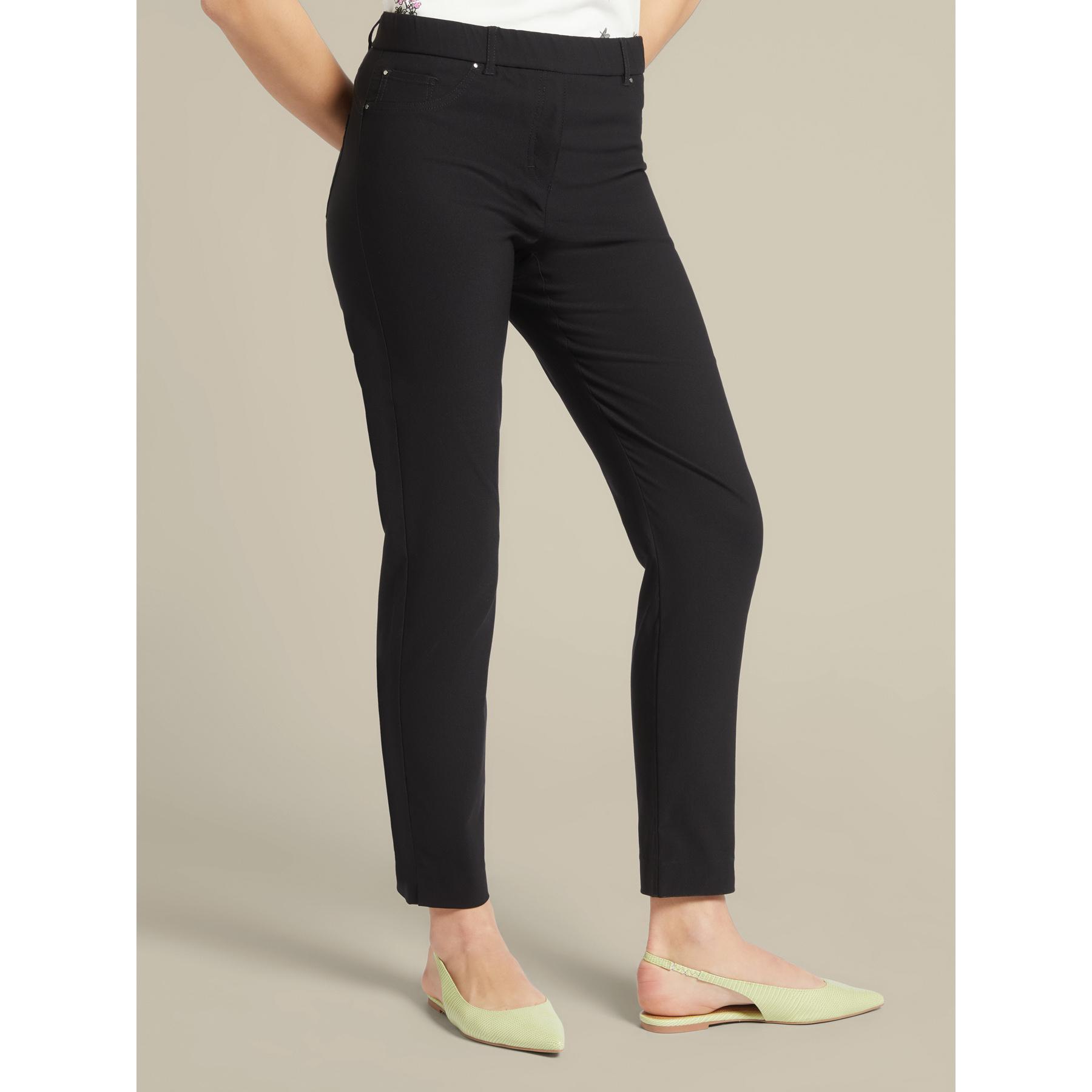 Elena Mirò - Pantaloni skinny power stretch in viscosa ECOVERO™ - Nero