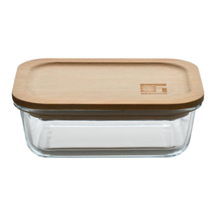 Bergner NATURALLY Hermético de 650ml en vidrio de borosilicato