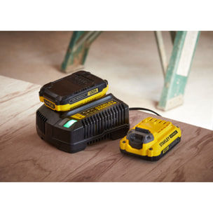 Kit 1 batterie LITHIUM-ION 18V 4Ah et Chargeur 2Ah Gamme V20 - STANLEY Fatmax SFMCB14M1-QW