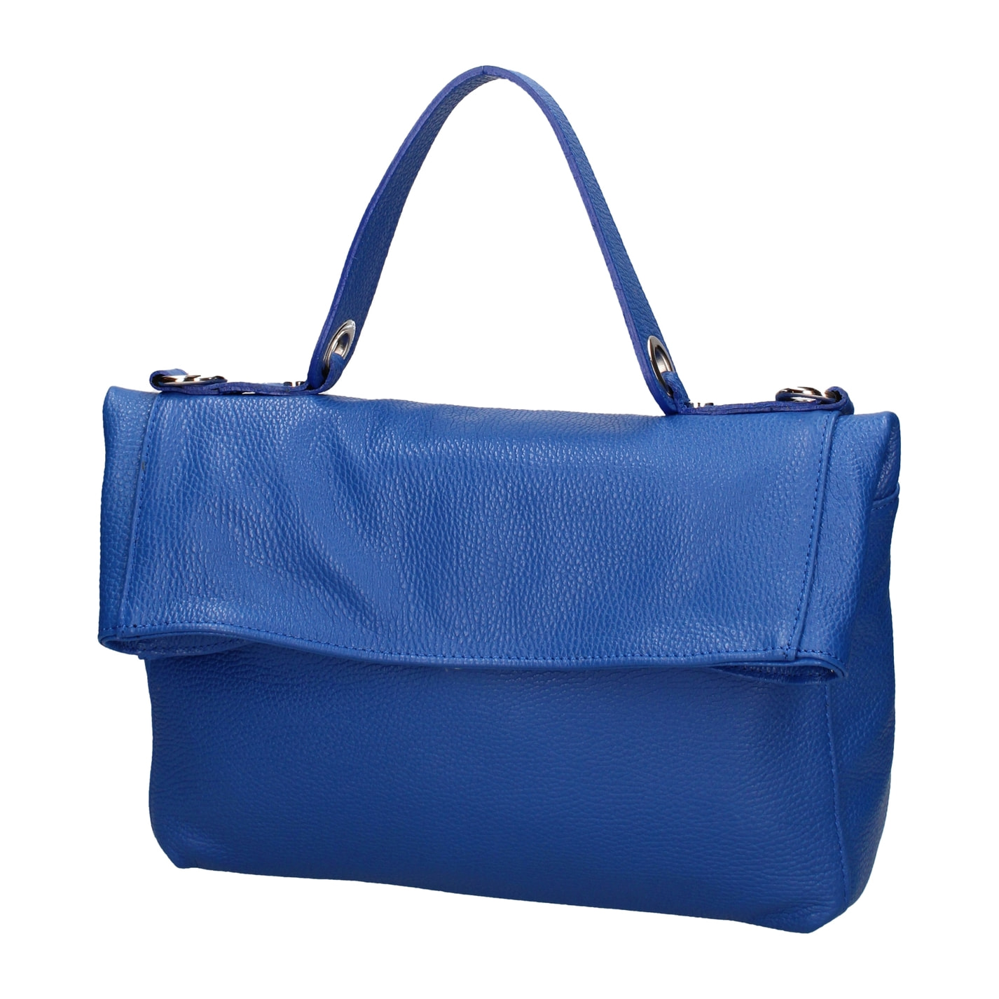 Borsa a spalla convertibile in zaino da donna In Vera pelle Made in Italy 34x21x12 cm