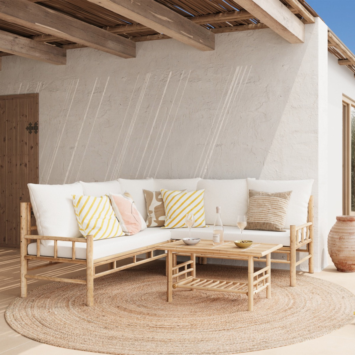 Table basse de jardin en bambou - Vadella
