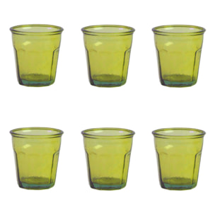 Set 6 bicchieri da acqua in vetro riciclato Lab 2.0