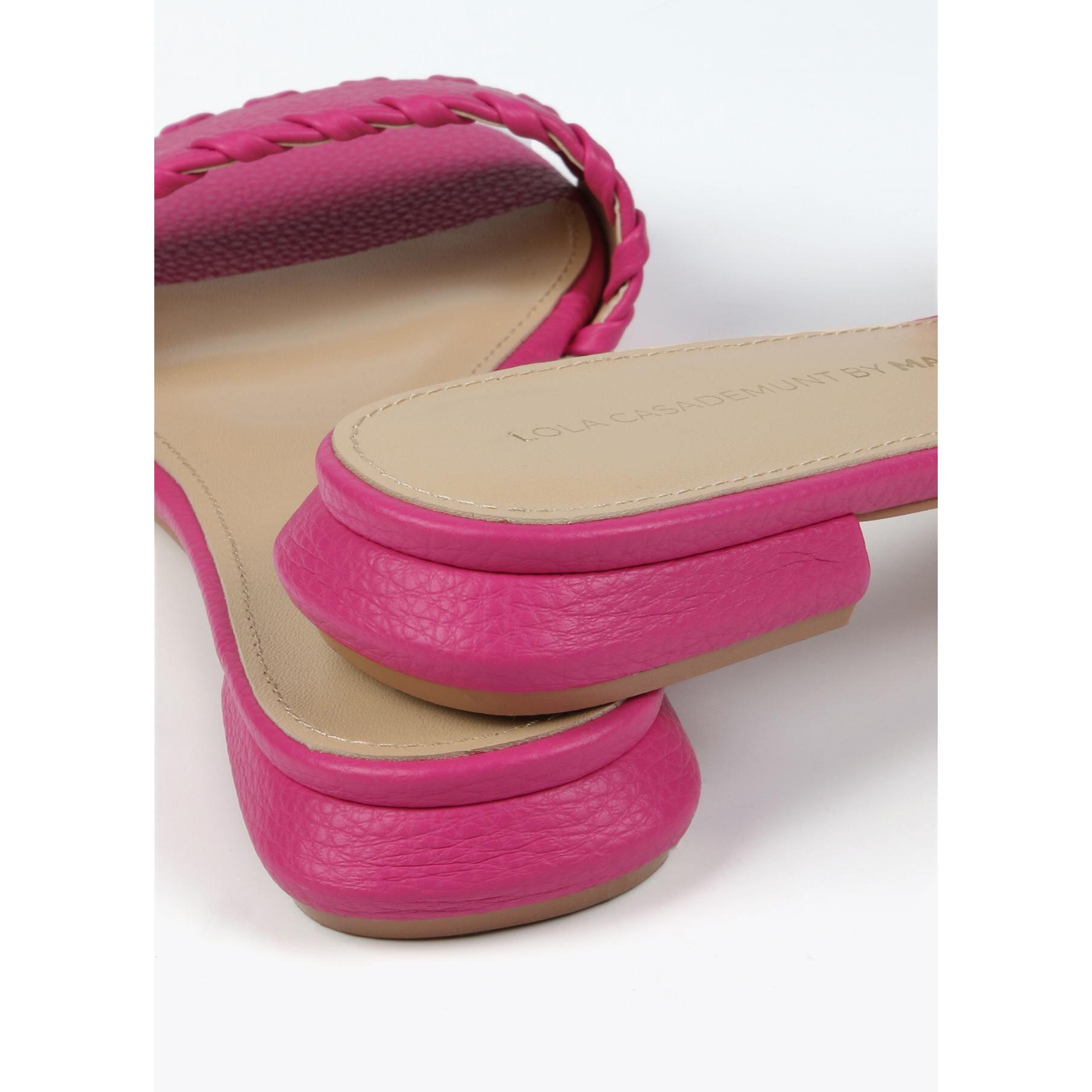 Sandali a ciabattina con dettaglio intrecciato