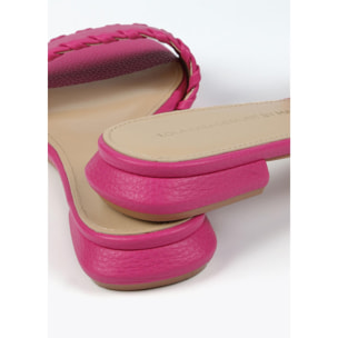 Sandali a ciabattina con dettaglio intrecciato