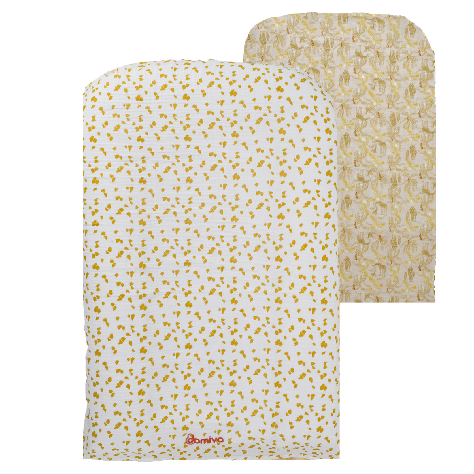 Matelas à langer avec housse réversible Safari - Beige