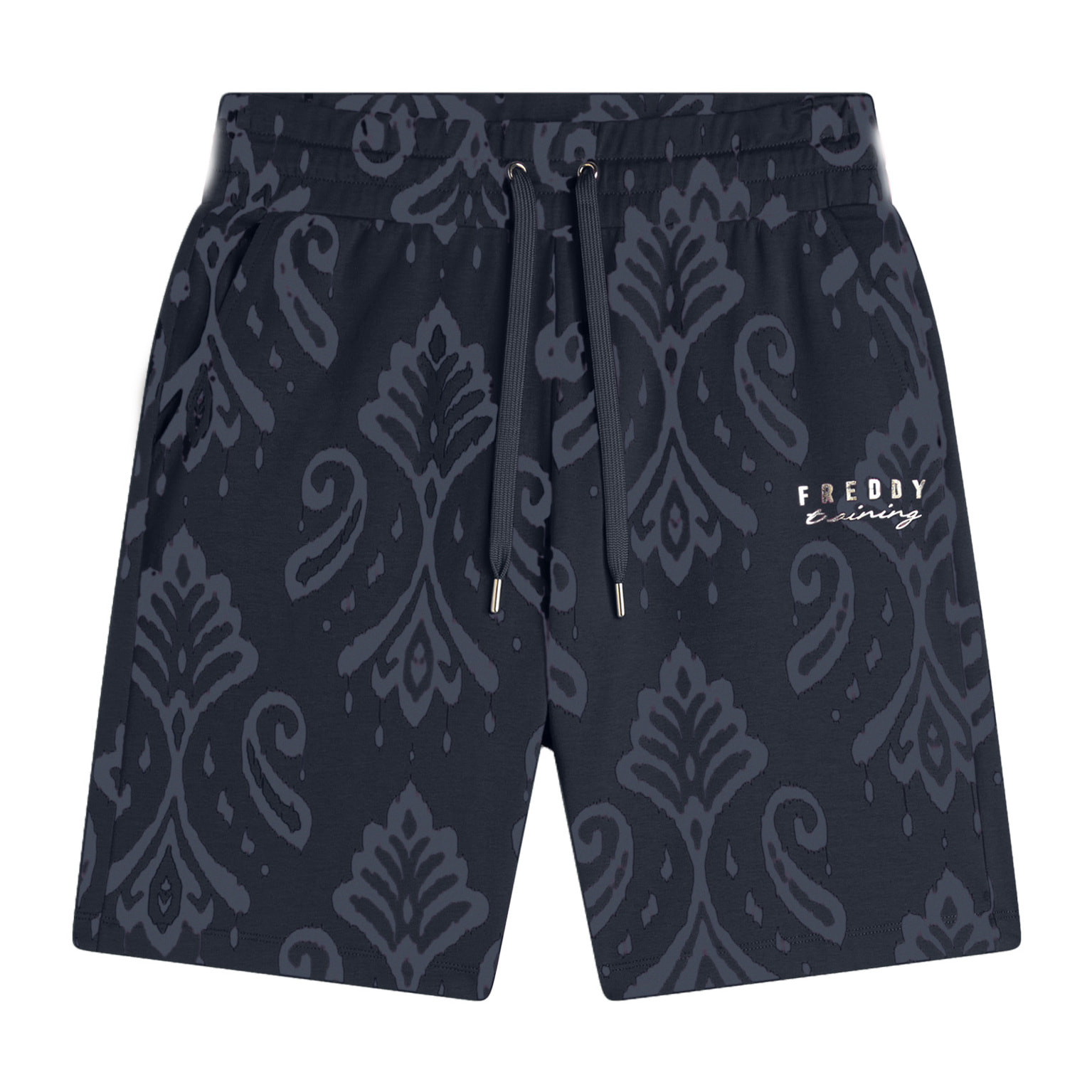 Bermuda in jersey con stampa floreale