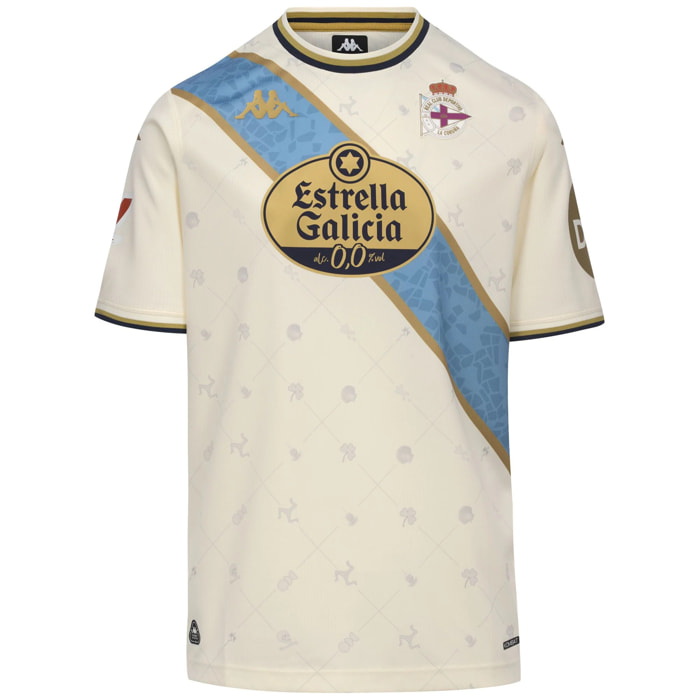 Kappa - Camisetas de juego Hombre Blanco - Kombat 2026 Third Deportivo