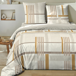 Parure housse de couette 3pcs 100% 100% coton 51 fils_eloi
