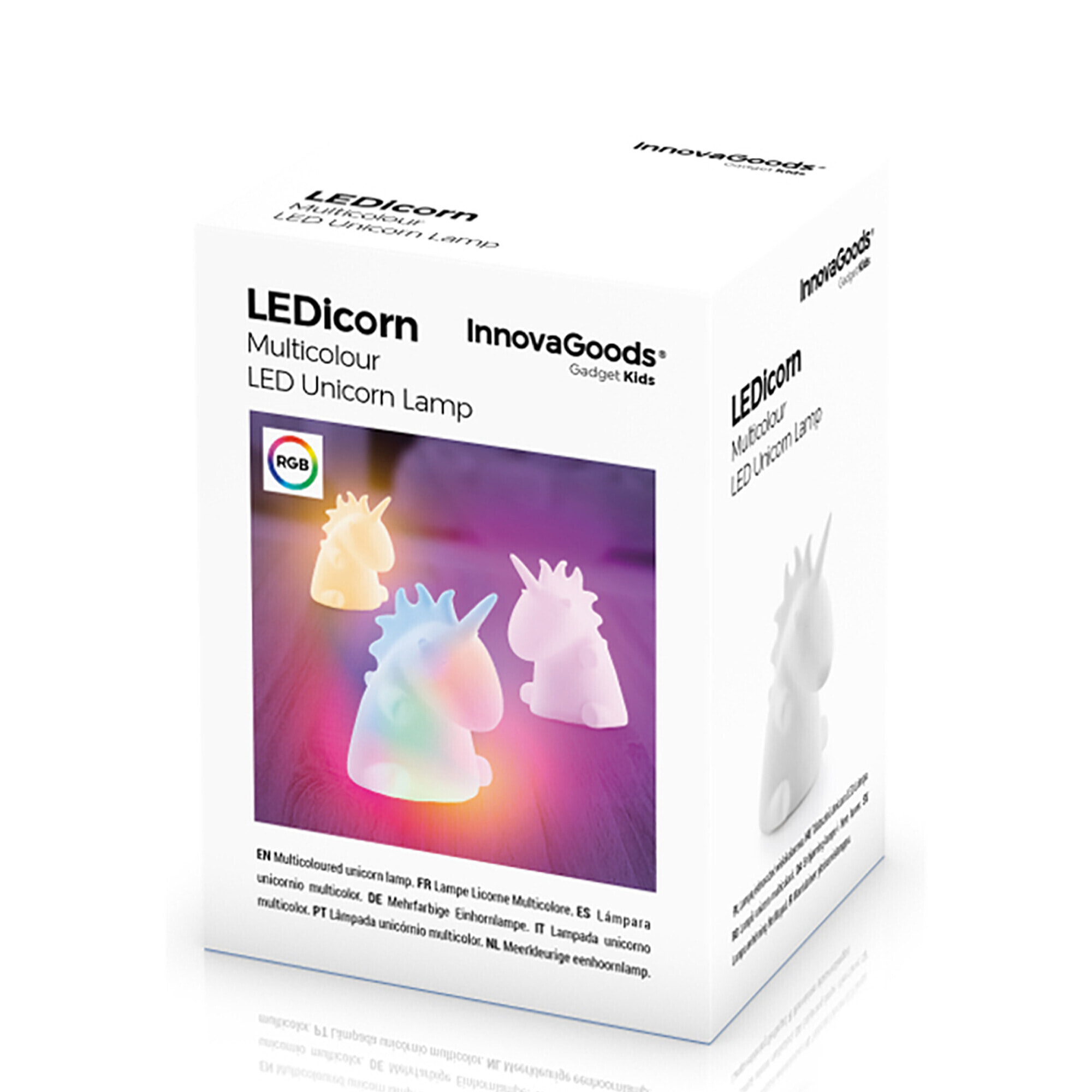 Lampada Unicorno Multicolore Led - 9x11x10 cm