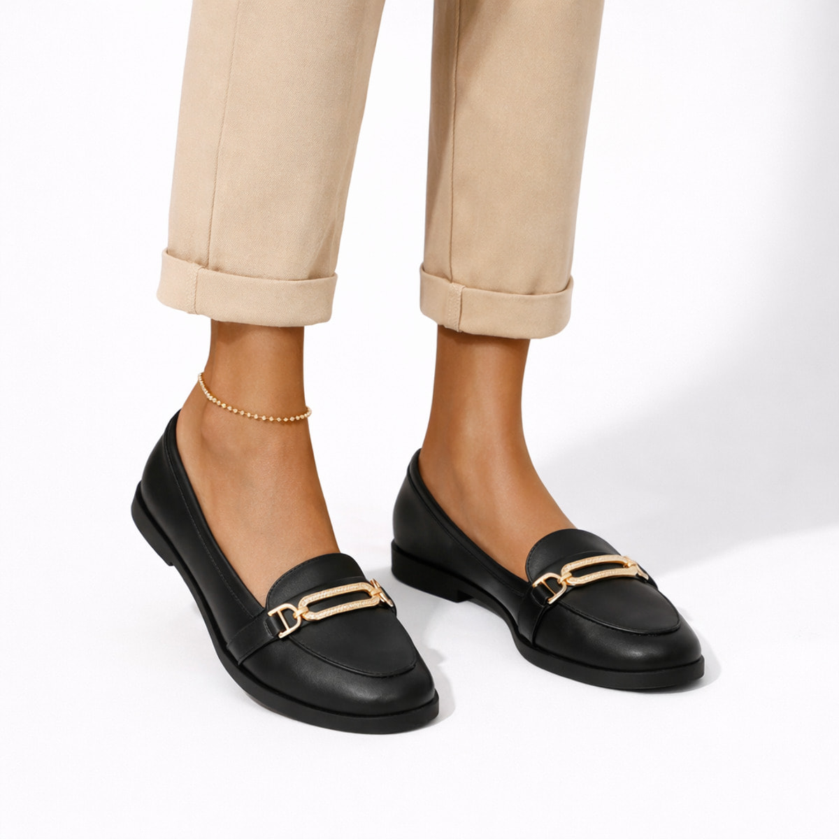 Mocassini con accessorio - tacco 2,5 cm