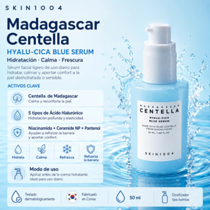 Sérum facial Madagascar Centella Hyalu-Cica Blue Serum SKIN1004 50 ml