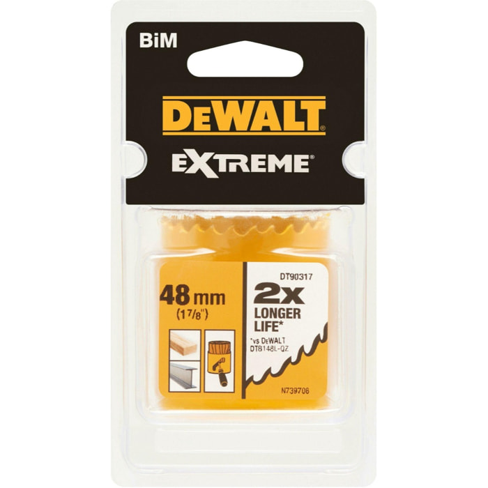 Scie cloche BiM - Ø 48 x 40 mm - DEWALT - DT90317-QZ