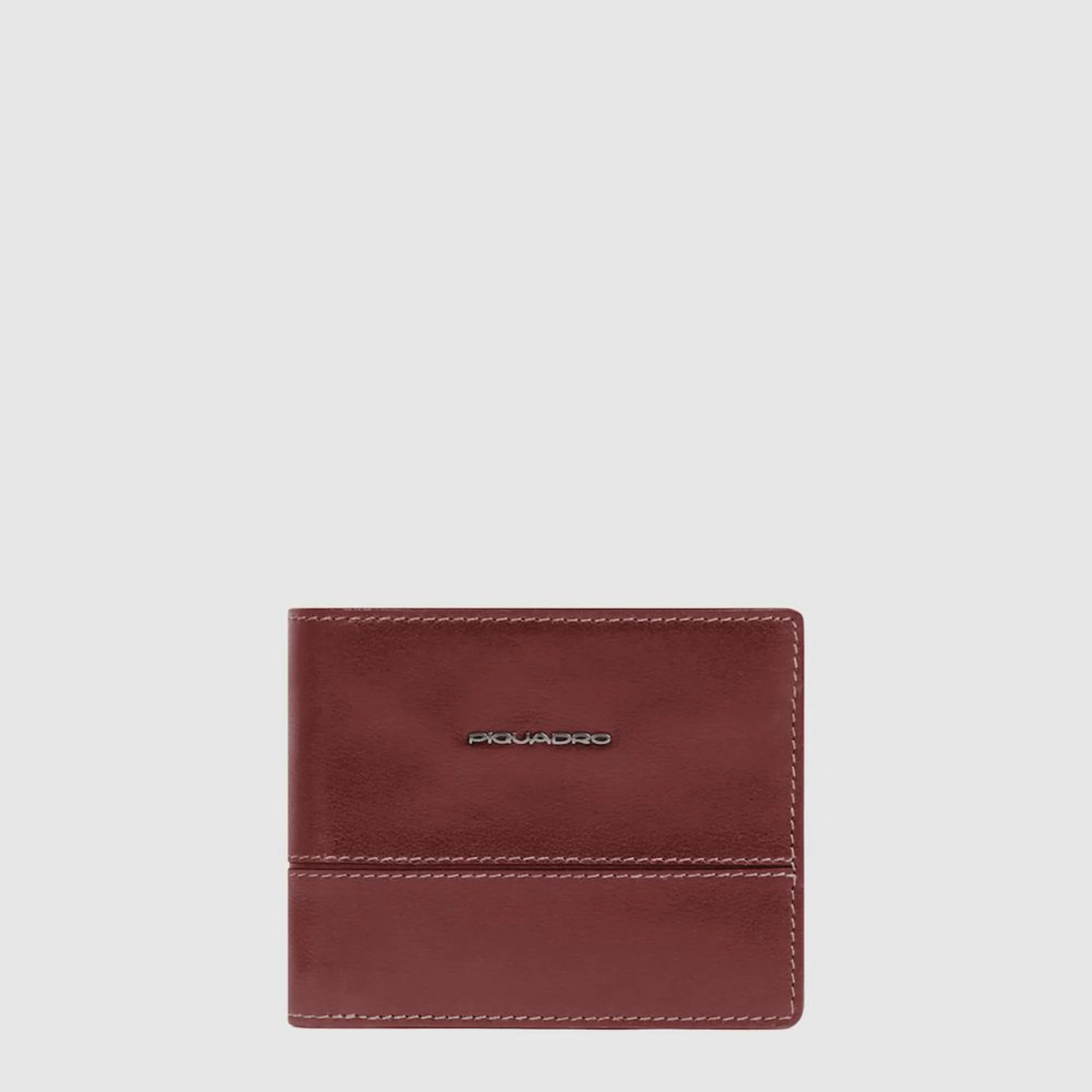 Piquadro Portafogli con portamonete, porta carte di credito, volantino staccabile e protezione RFID