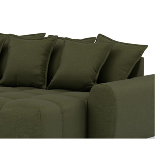 Adelaide - canapé d'angle réversible 4 places en tissu texturé - Vert