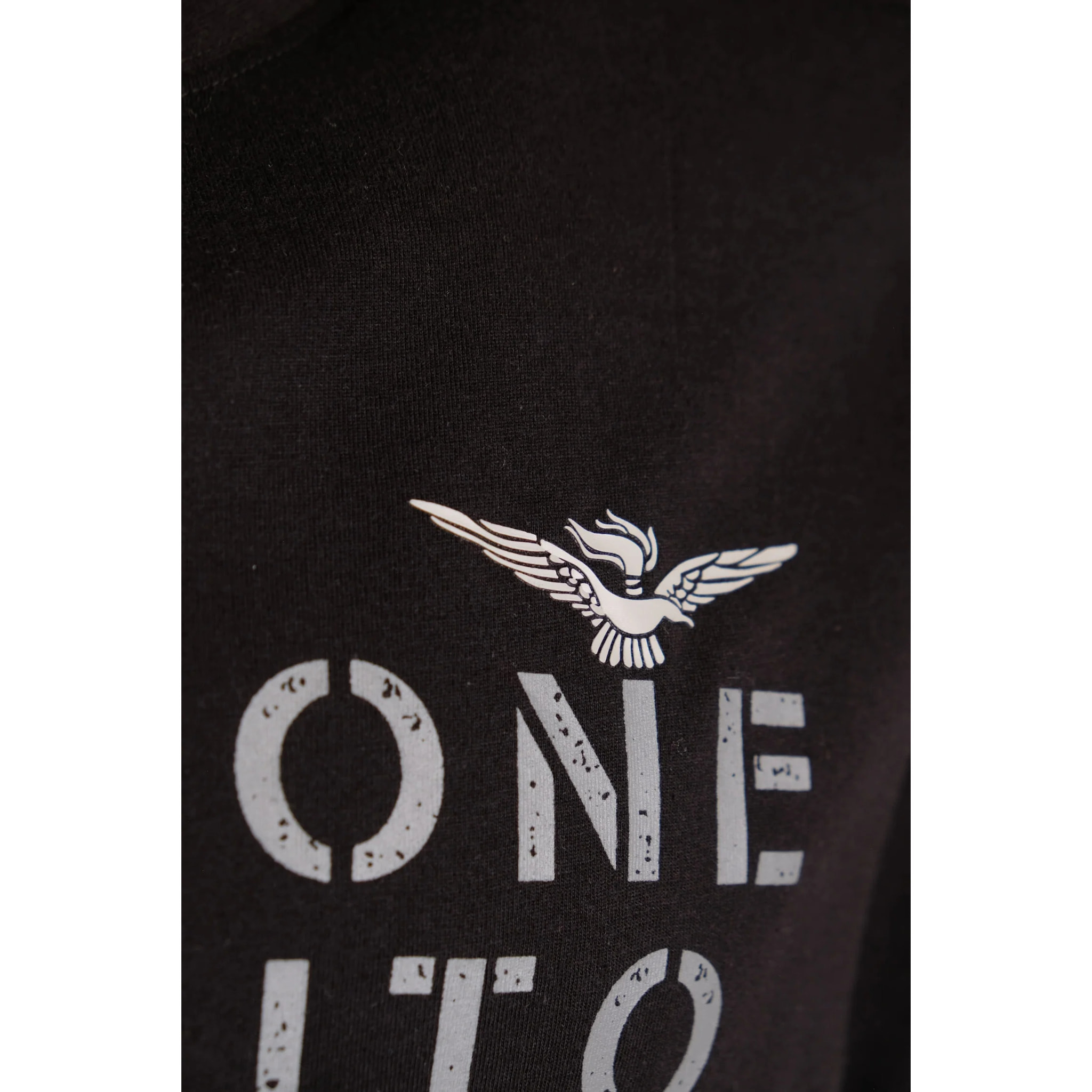 T-shirt Esercito nera in cotone uomo