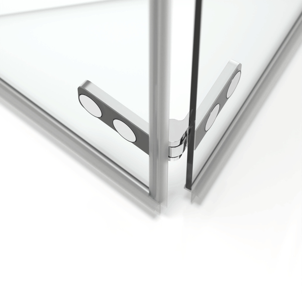 SK Porte de douche 100x196cm pliante anticalcaire avec profilé chrome brillant (SATSK100NIKA)