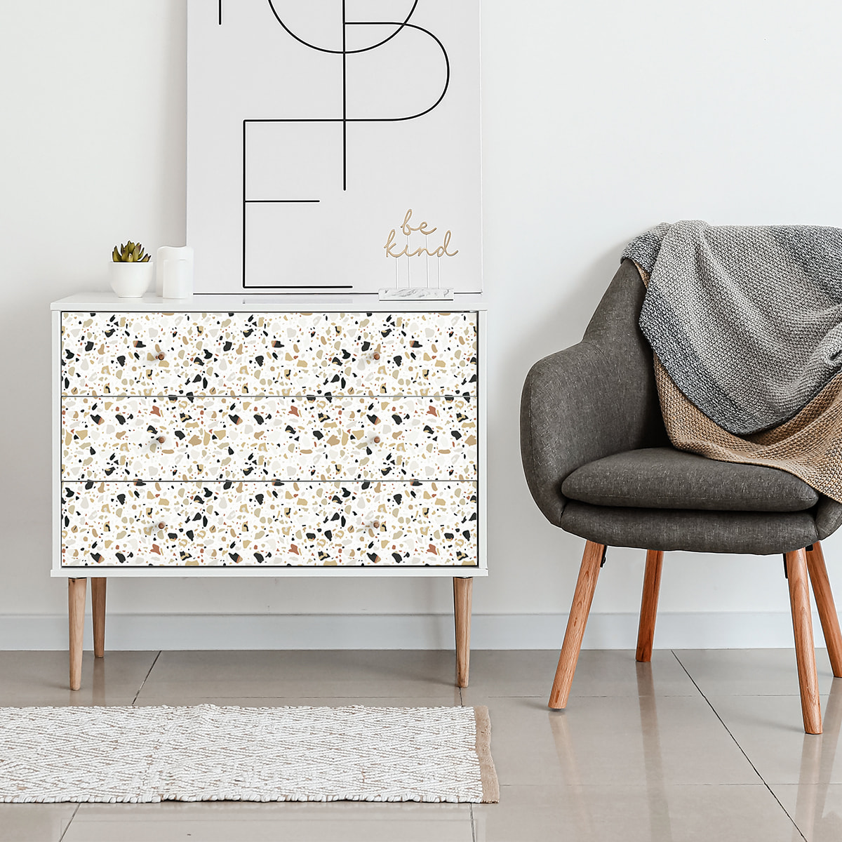 Sticker meuble terrazzo veronese 60 x 90 cm