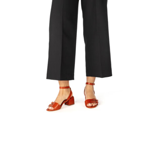 Sandalias con tacón S3391 RESTORED SKIN CREAM /OZANA color Cream