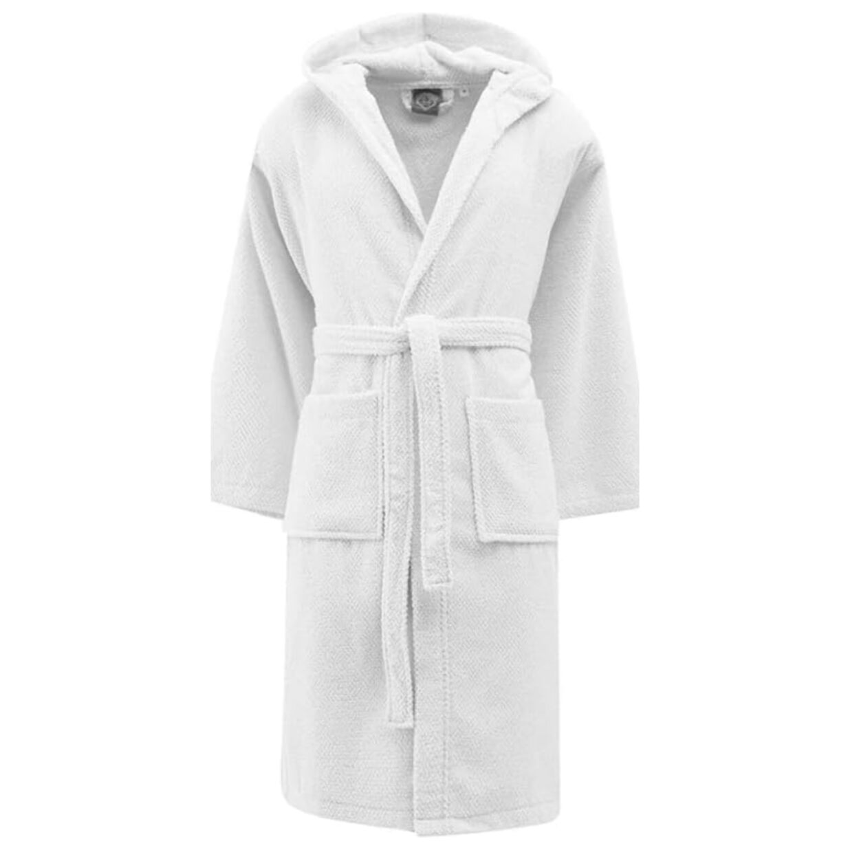 INTRECCI Accappatoio Bichicco in Spugna Tinta Unita Unisex Adulto in Cotone, Accappatoio in Cotone Asciugatura rapida con Tasche e Cappuccio