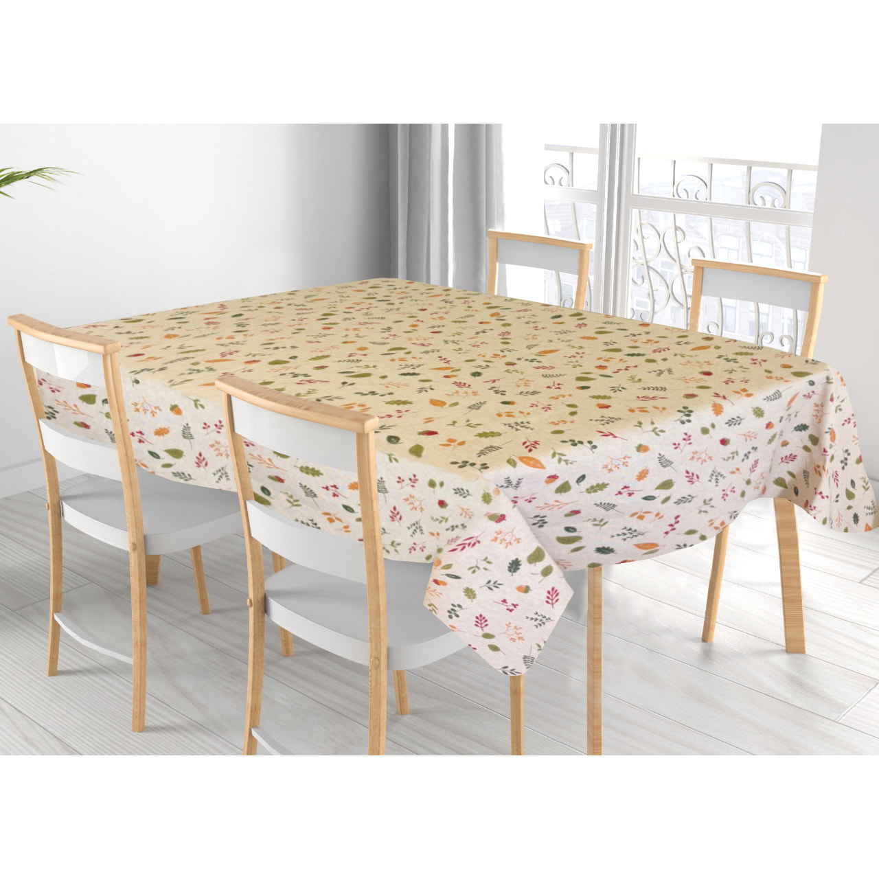 Tovaglia Miros Misto Cotone Made in Italy per Cucina e Tavola Pratica Uso Quotidiano Disegno Ghiande RP