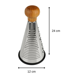 Râpe à légumes et à fromage conique 24,5 cm Fackelmann Nature