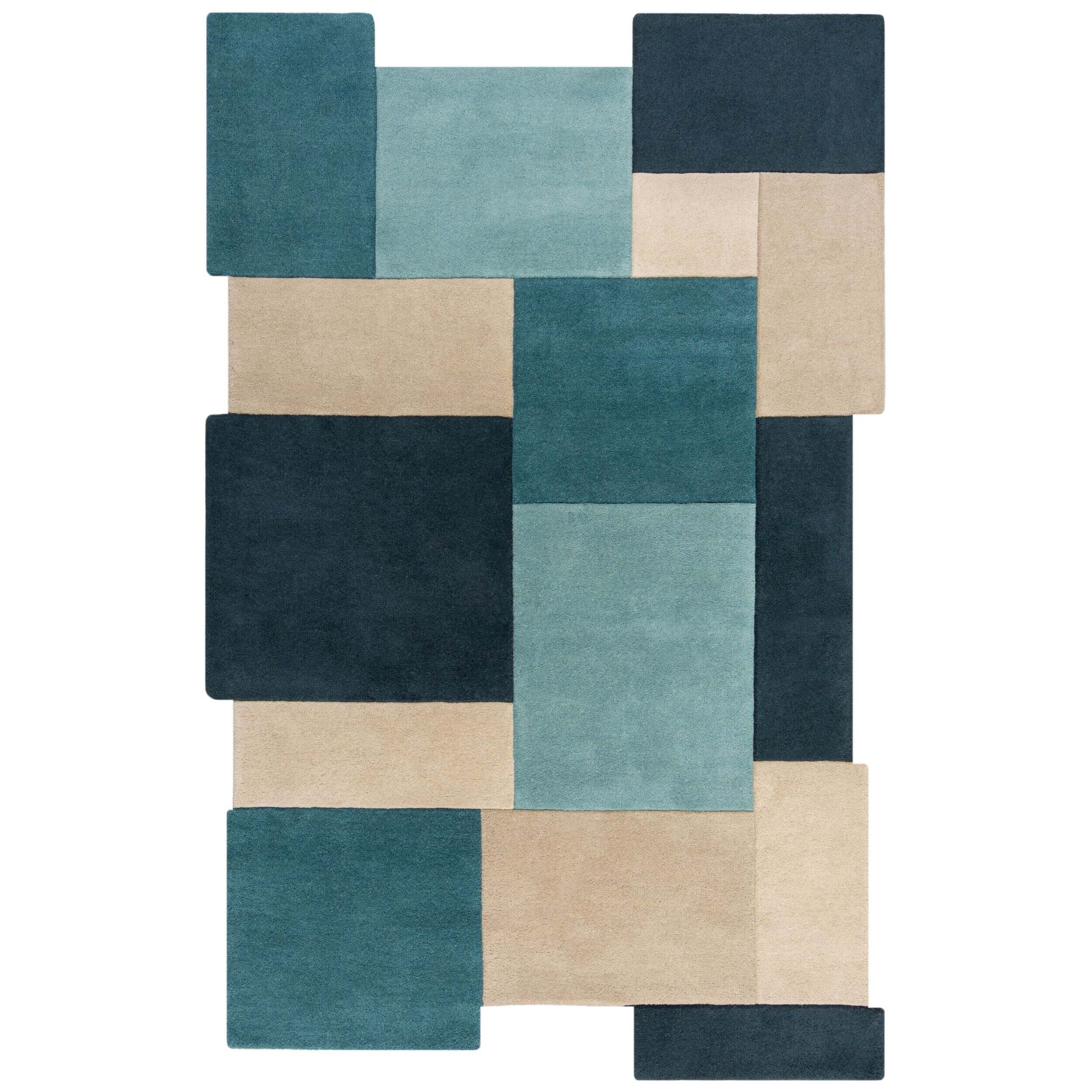 Tapis graphique en laine COLLAGE