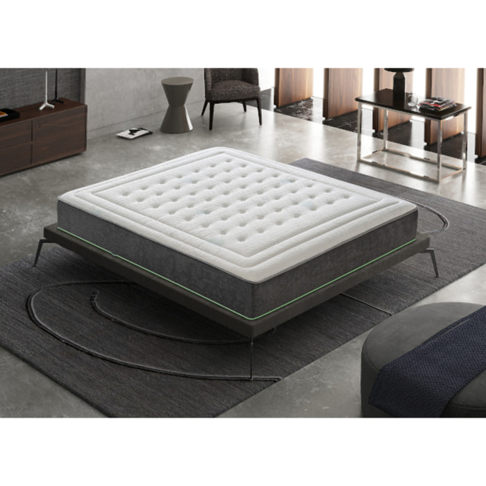 Materasso 100x200 in Memory Foam - Alto 25 cm - Doppio Strato di Comfort - Sfoderabile
