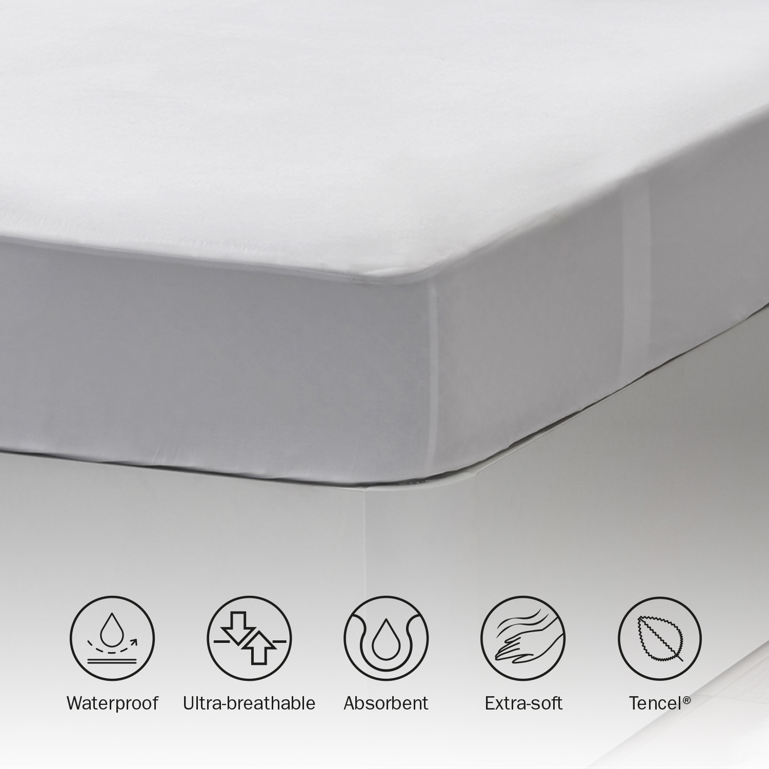 Protector de Colchón de TENCEL™ | Impermeable | Hipoalergénico | Antisudoración