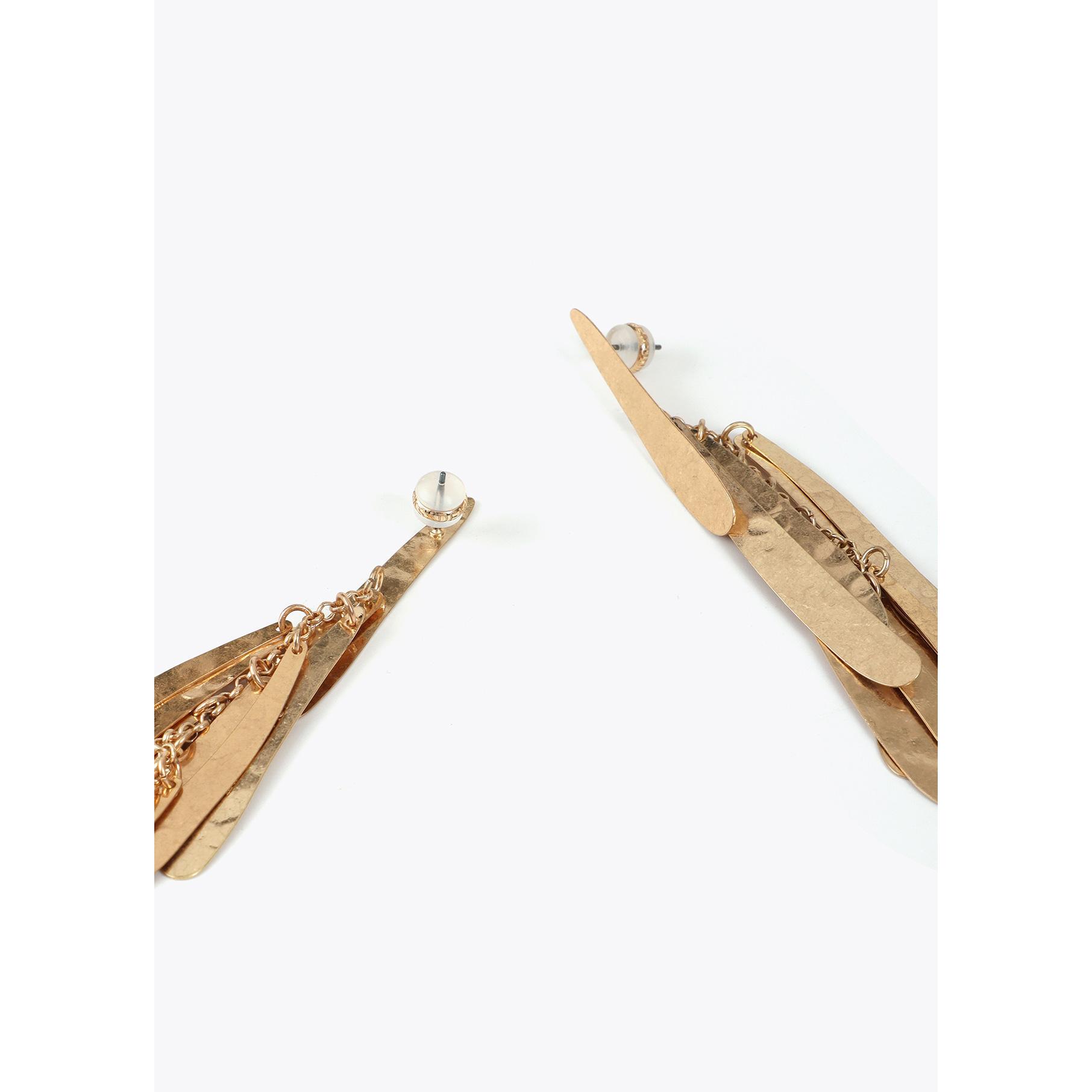 Orecchini con Frange Metalliche