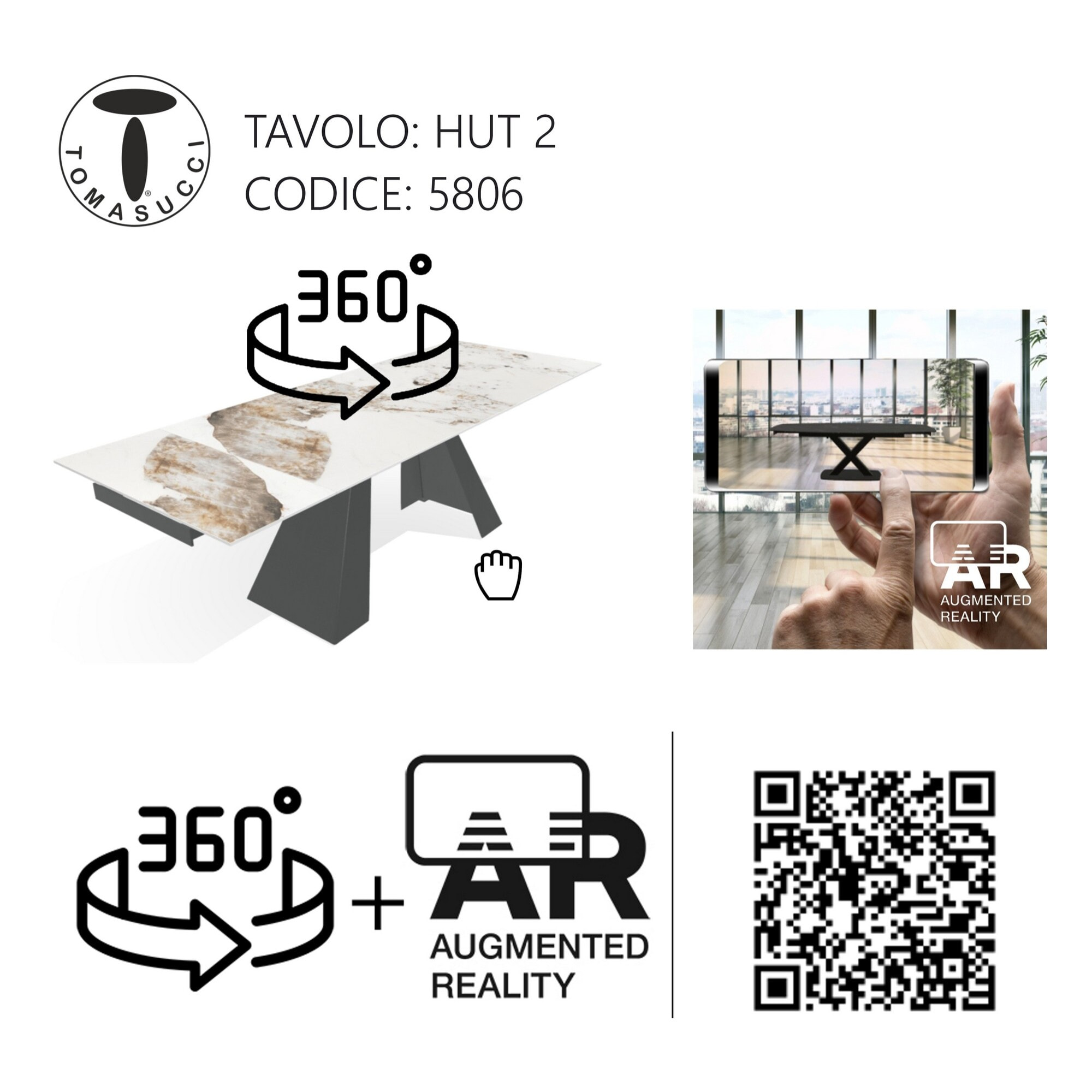 Tomasucci Table extensible HUT 2
