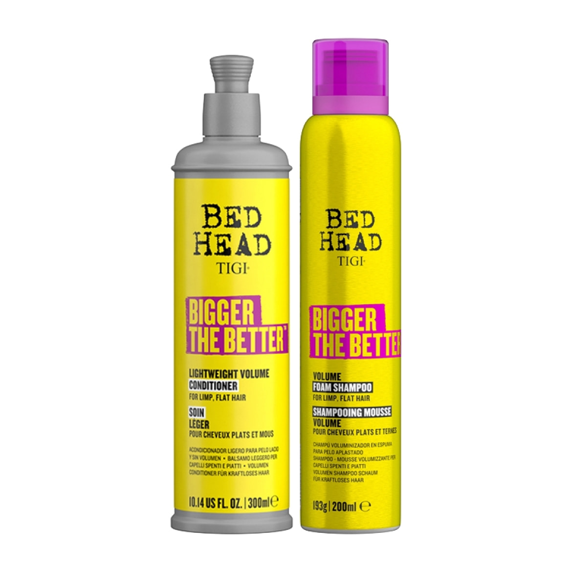 TIGI Kit Bed Head Volume Bigger The Better Shampoo 200ml + Conditioner 300ml