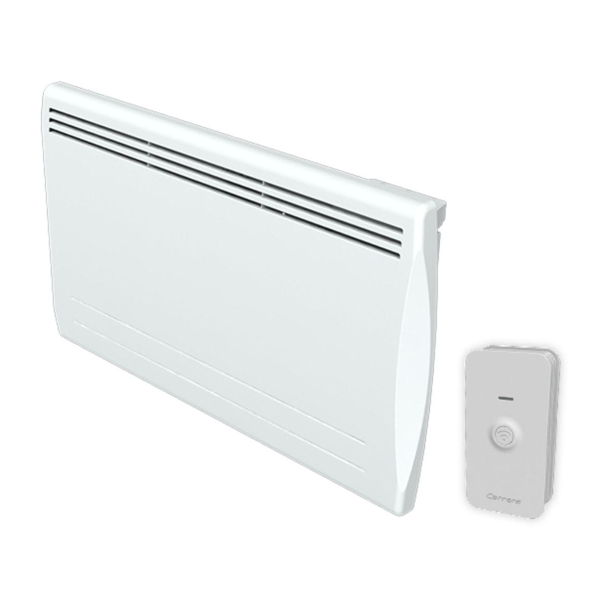 Radiateur électrique LCD céramique blanc 1500W Connecté