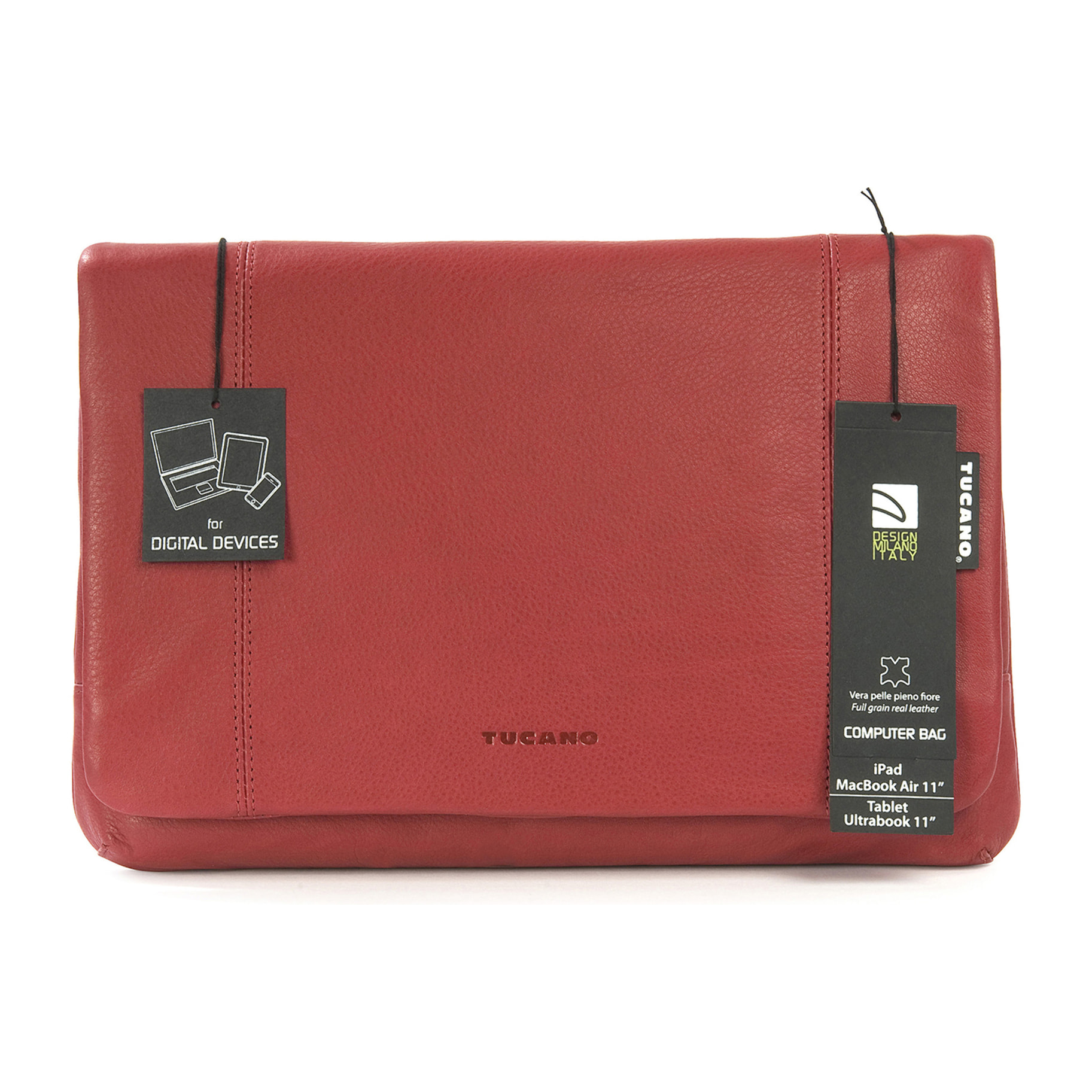 Borsa a tracolla  unisex In Vera pelle Made in Italy 23,5x34x4,5 cm