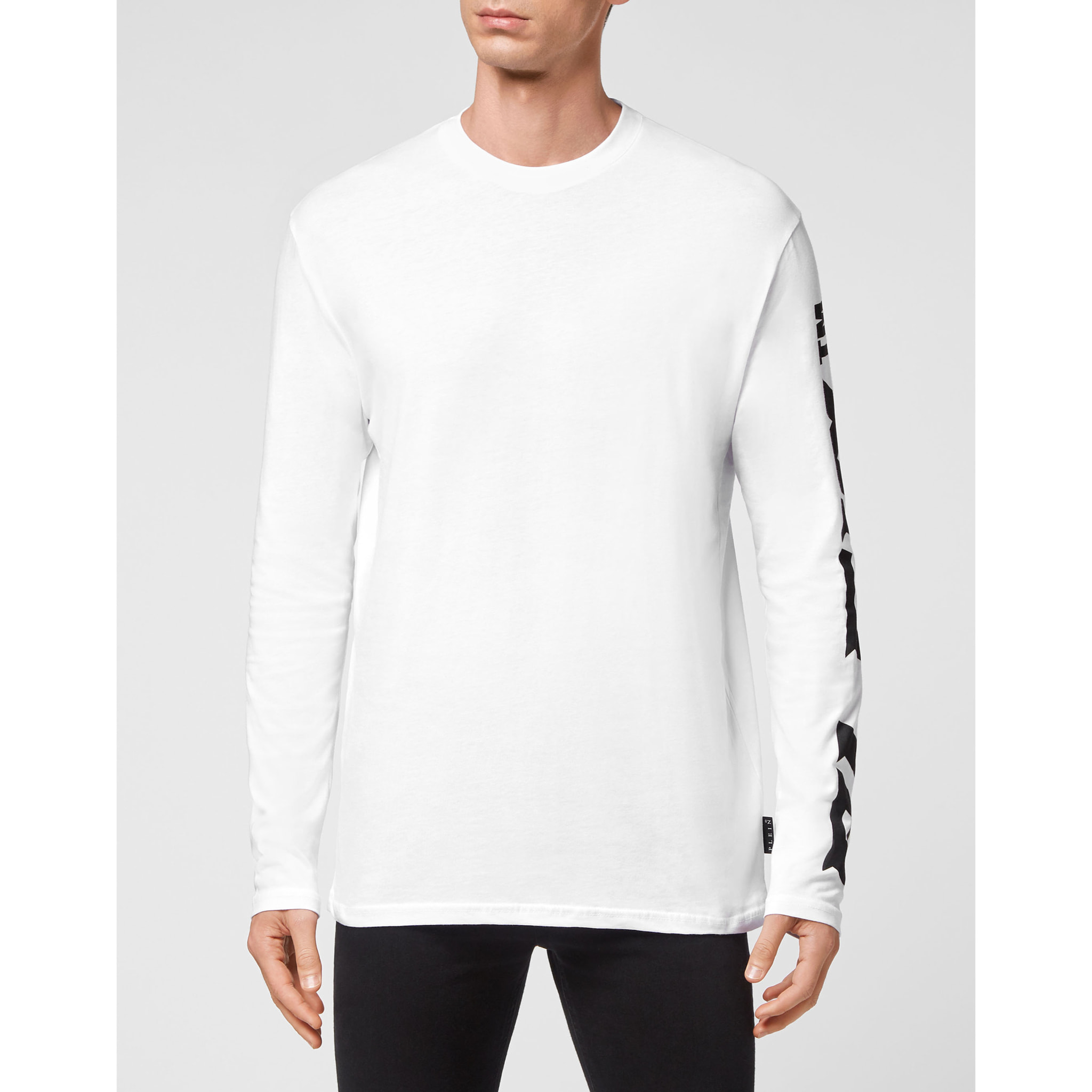PHILIPP PLEIN Camiseta de cuello redondo y manga larga