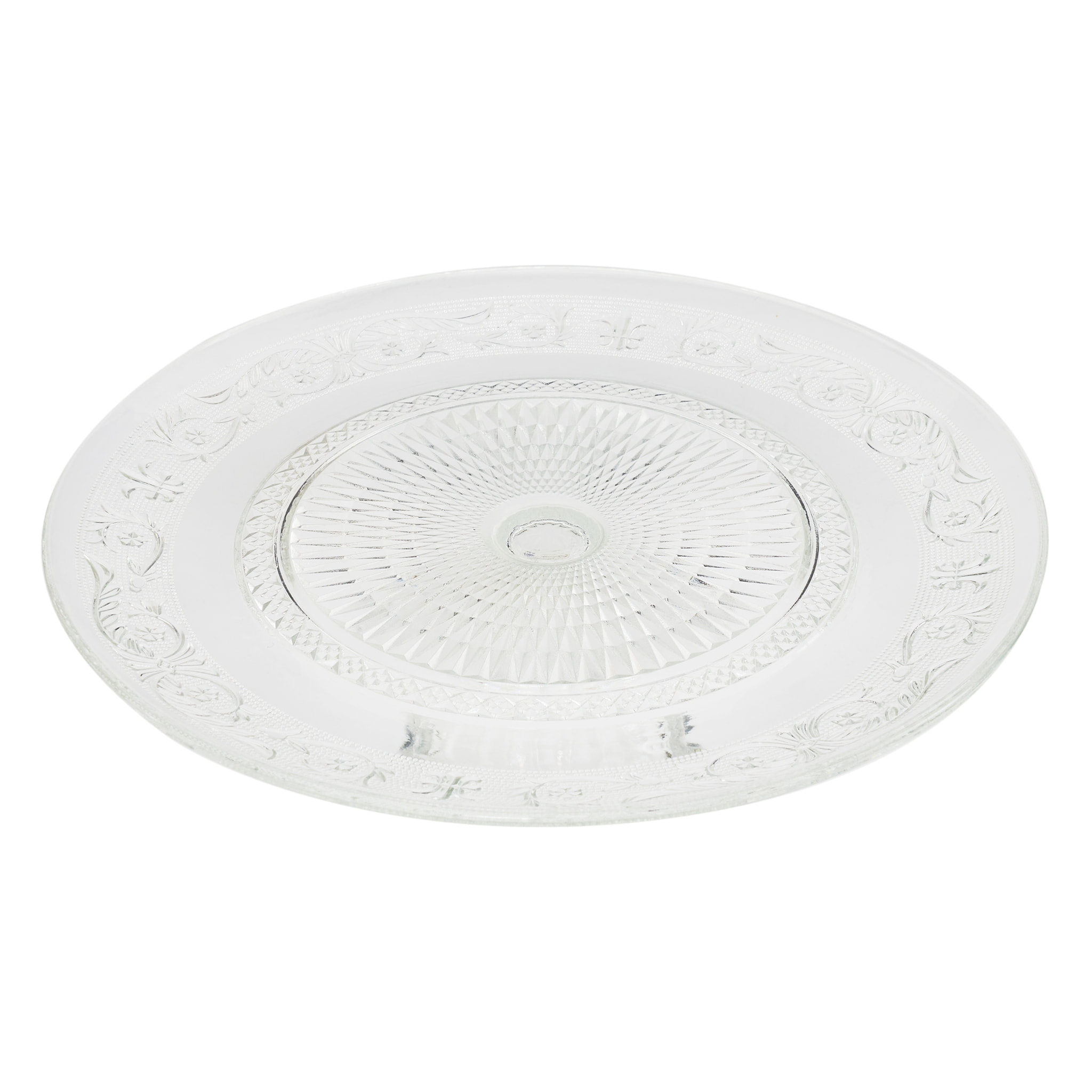 Plat De Presentation En Verre Cisele