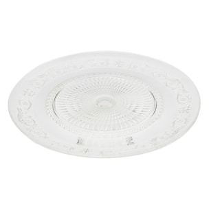 Plat De Presentation En Verre Cisele