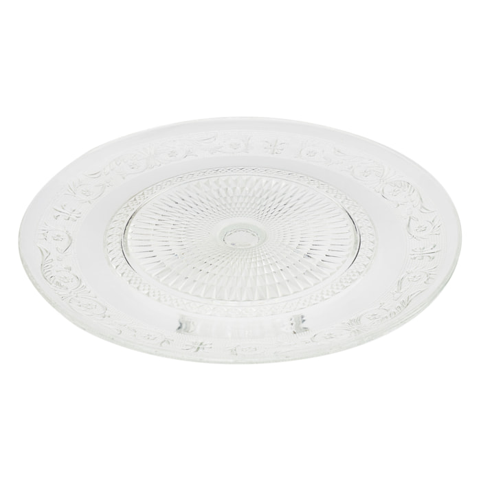 Plat De Presentation En Verre Cisele